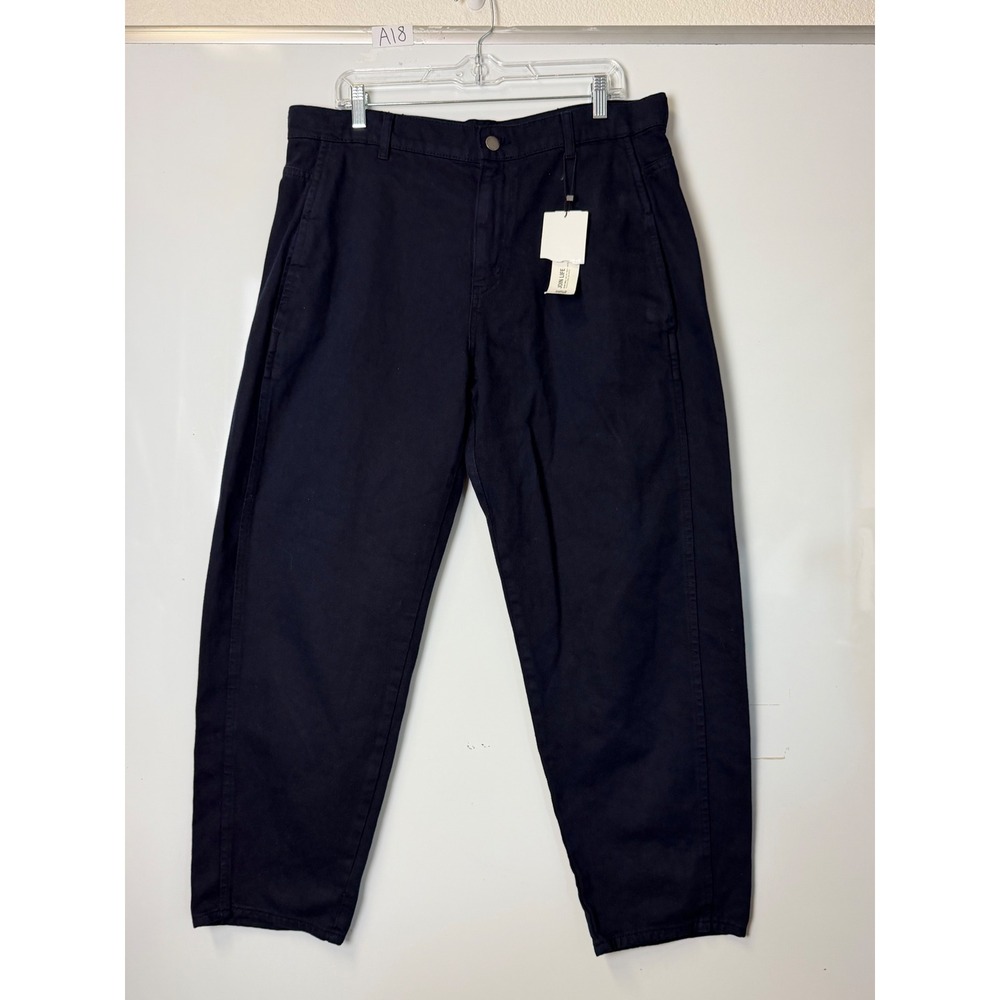 Zara Mens Join Life Tapered Chino Pants Navy Blue Size 44